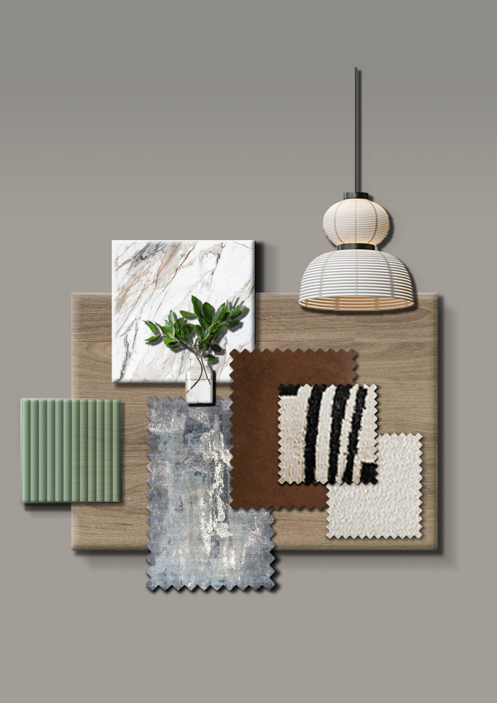 Мудборд и коллажи гостиной