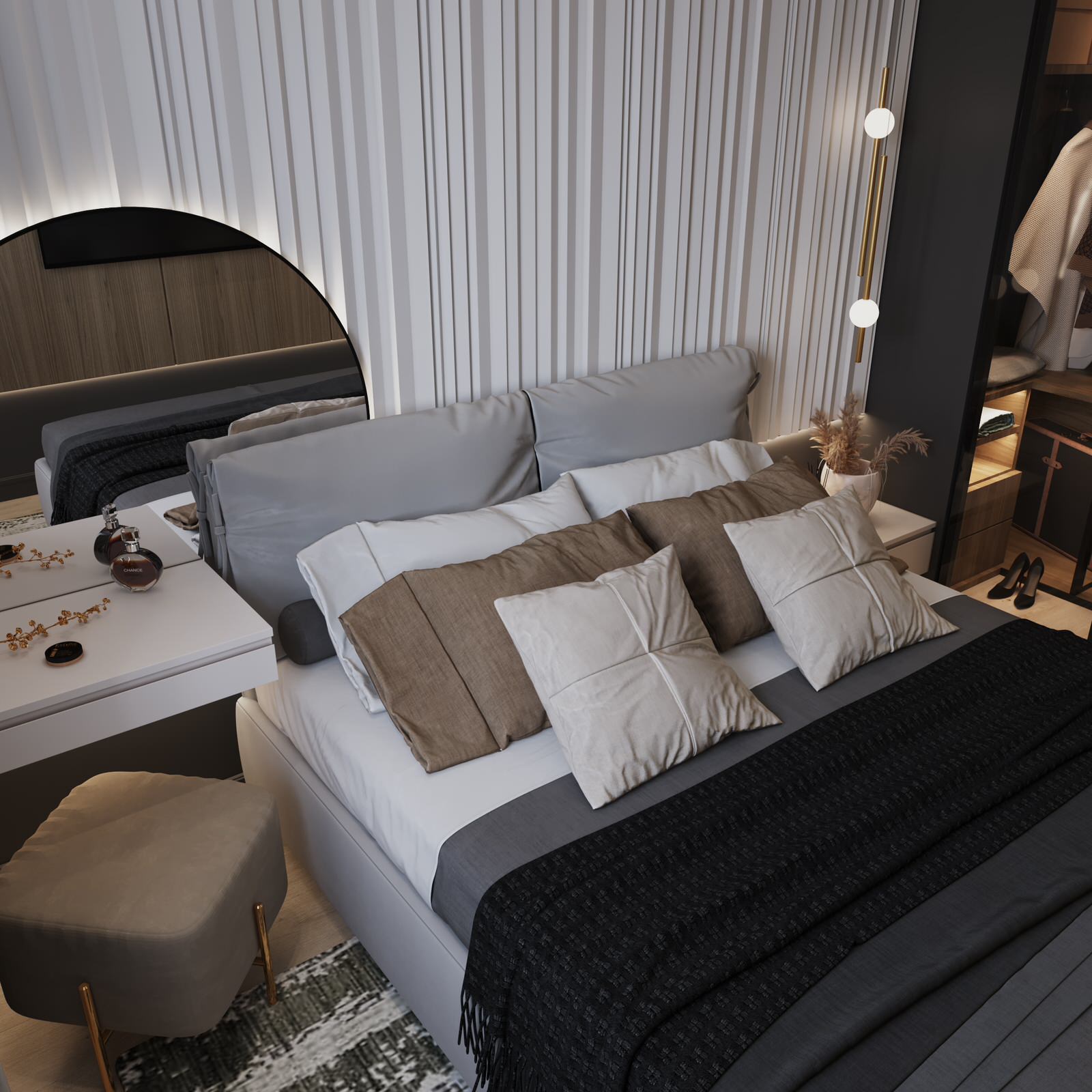 проект "Сдержанный комби на 87м2"