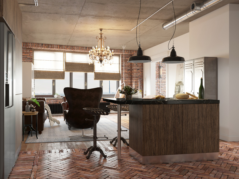 Квартира в стиле ЛОФТ в ЖК Триколор