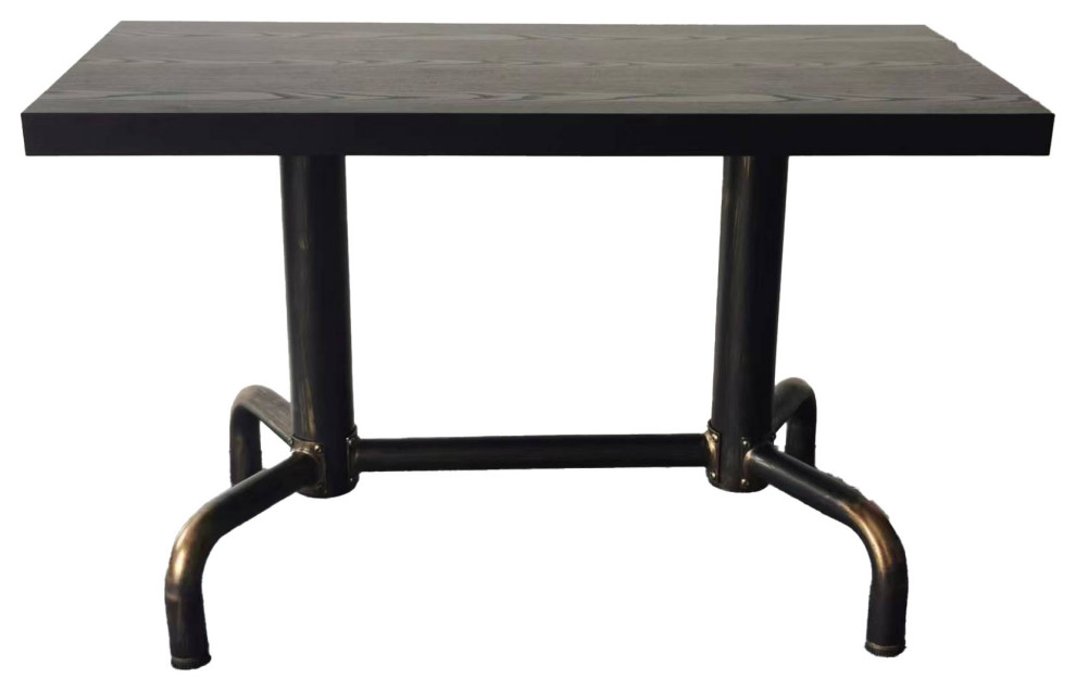 Amethyst Bistro Table Black, 70.9" W X 35.4" D X 29.5" H