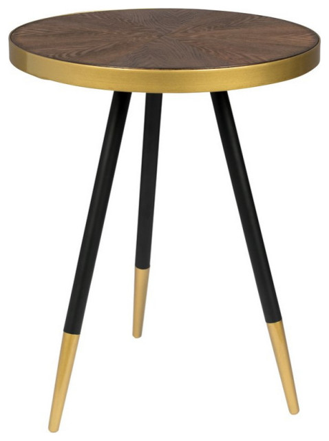 Gold Rim End Table, DF Denise - Midcentury - Side Tables And End Tables ...