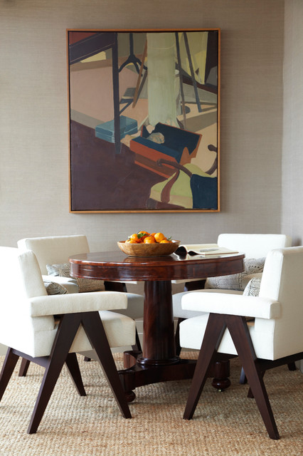 Transitional Dining Room nyklassisk-spisestue