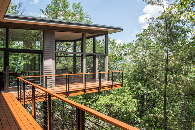 Black Mountain Residence rustico-terraza-y-balcon
