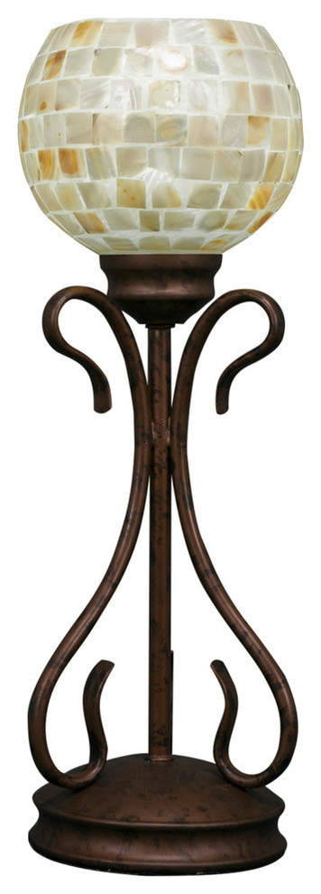 Swan 1 Light Table Lamp In Bronze (31-BRZ-405)