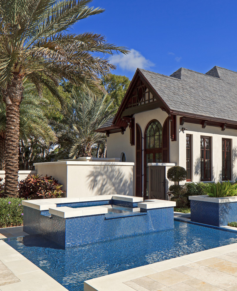 Example of a transitional pool design in Miami