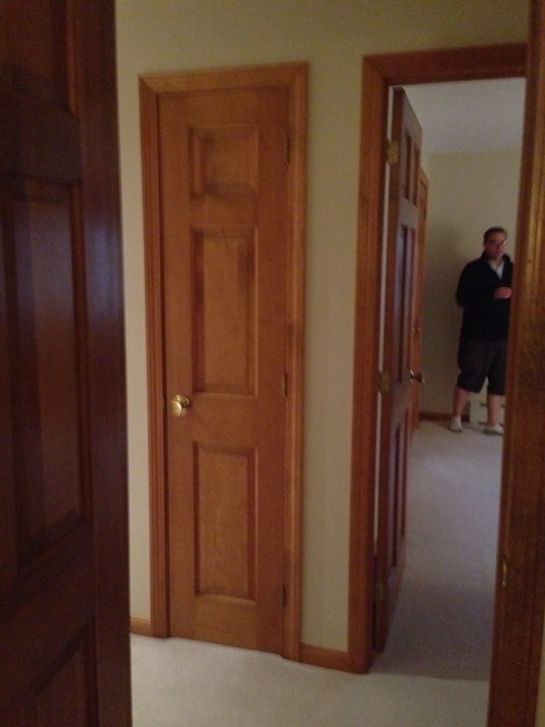 Oak doors and white trim?