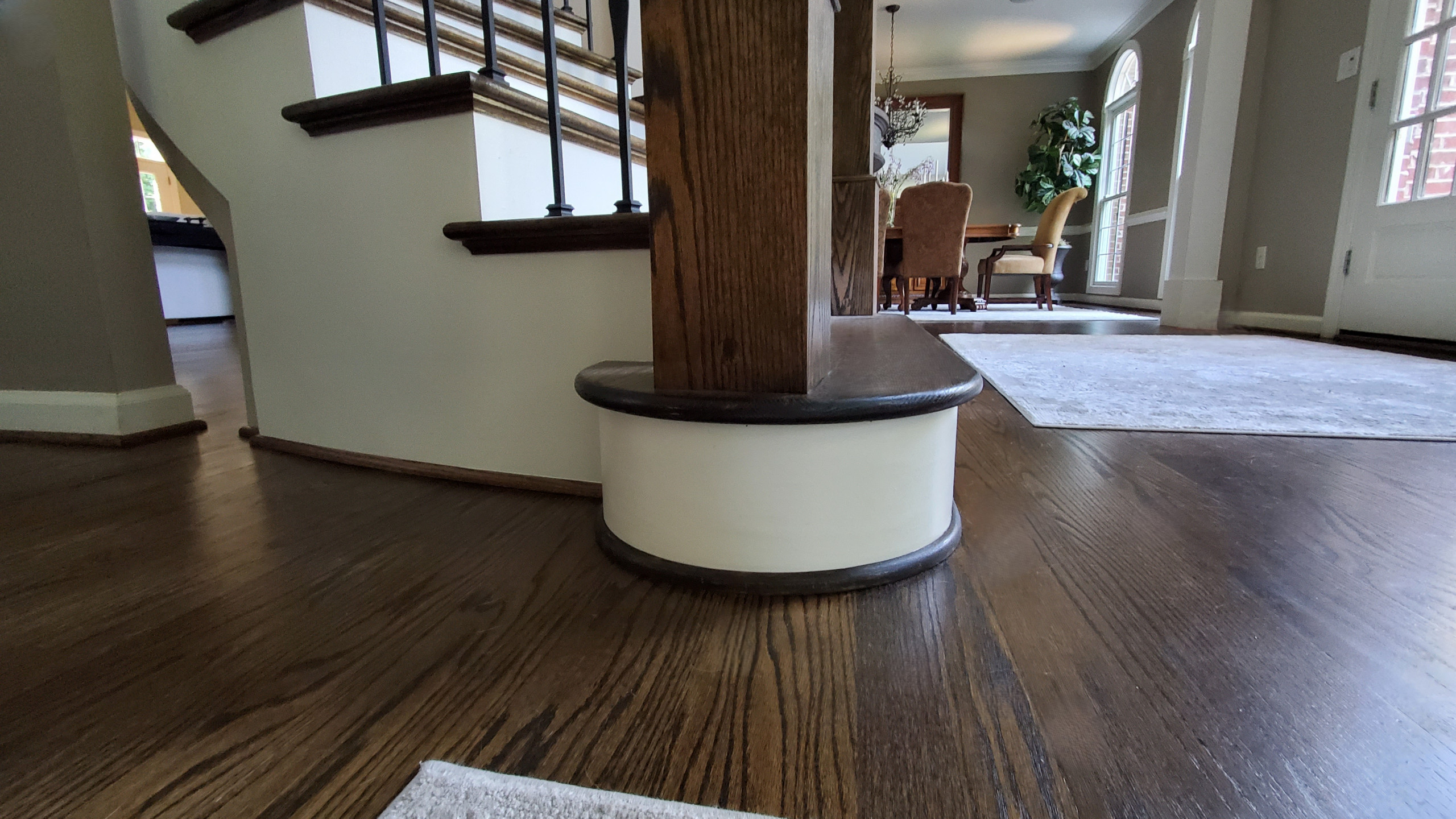 Project #157 | Traditional Curved Foyer Staircase
