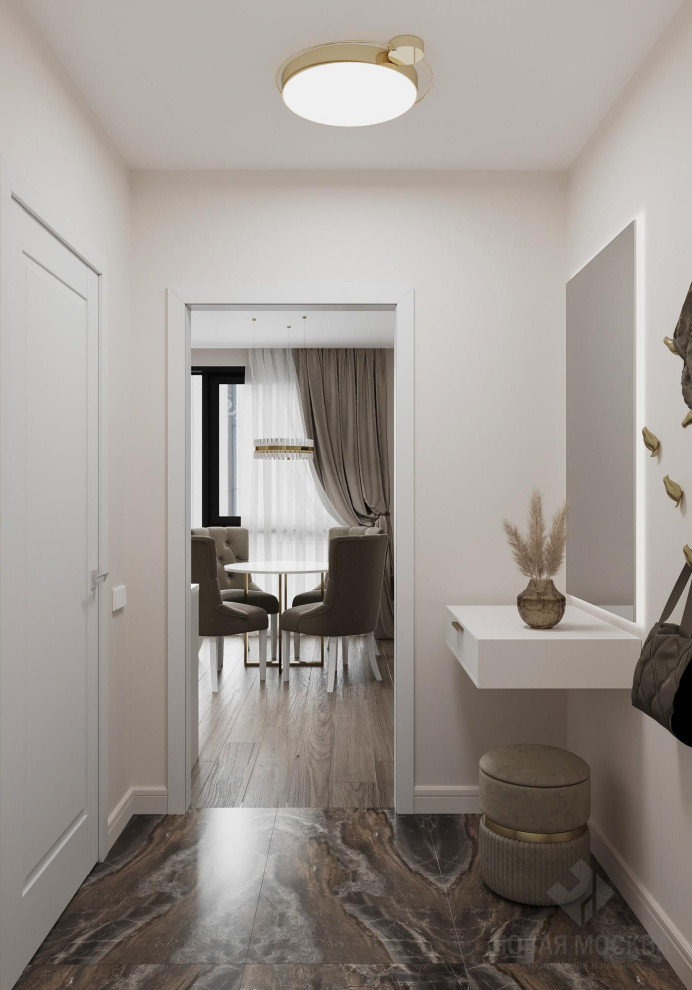 Дизайн-проект однокомнатной квартиры, Волгоградский пр-кт, дом 32/5 корпус