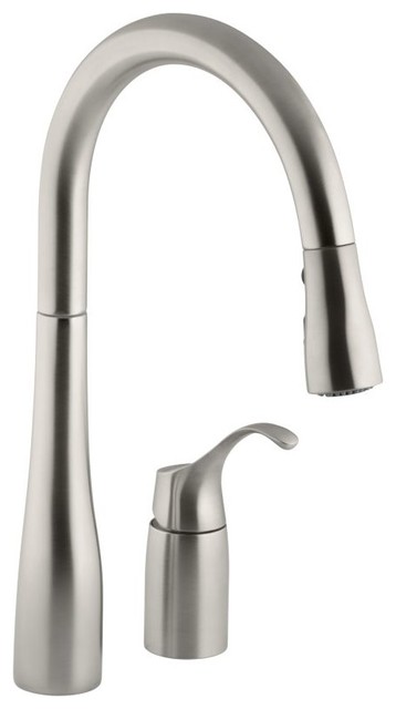 Kohler K-647 Simplice Two-Hole Kitchen Sink Faucet - Transitional