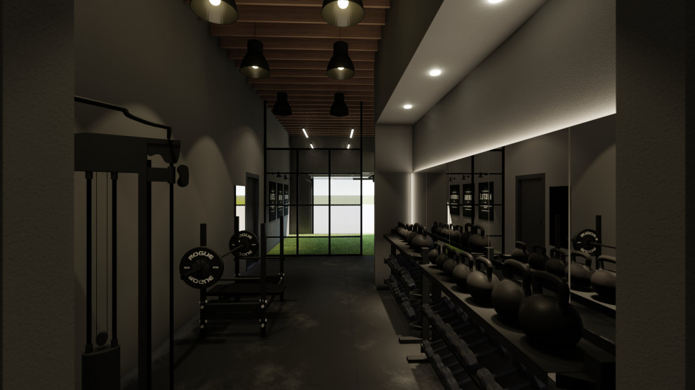 Industrial Fitnessraum in Los Angeles