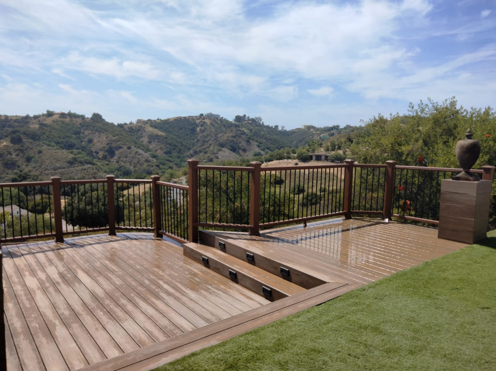 Custom Deck, Railing & Flower box Deck Los Angeles by Ion