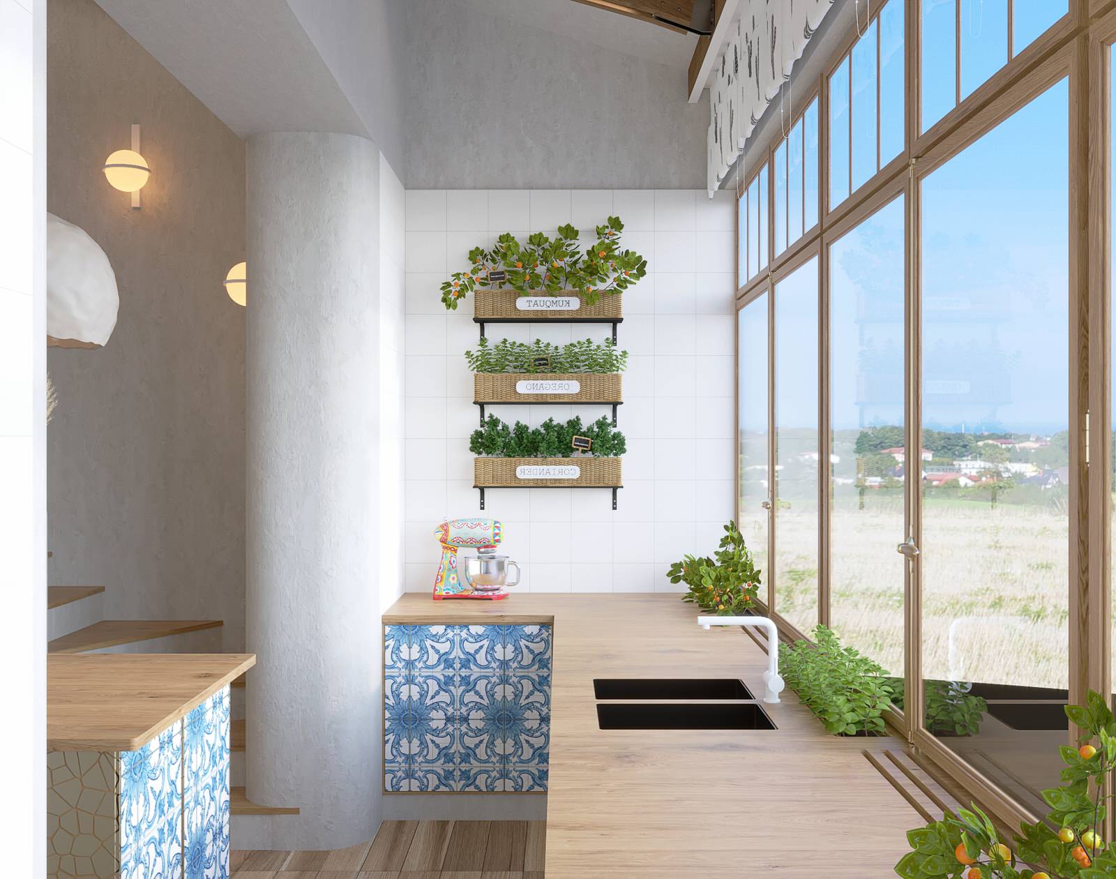 Кухня-столовая. Квартира в ЖК "Ангелово"