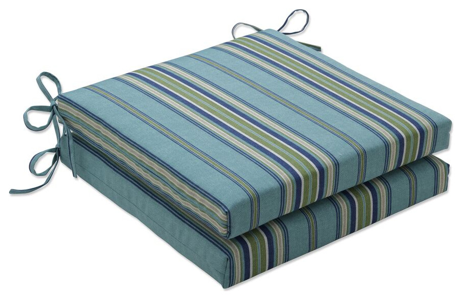 Terrace Breeze Squared Corners Seat Cushion 20x20x3, Set of 2, 20"x20