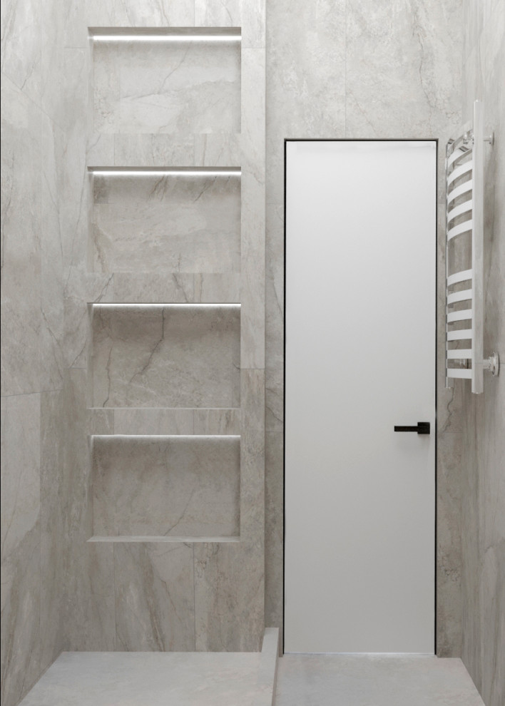 "Расправив крылья". Дизайн 3х - комнатной квартиры в стиле минимализм.