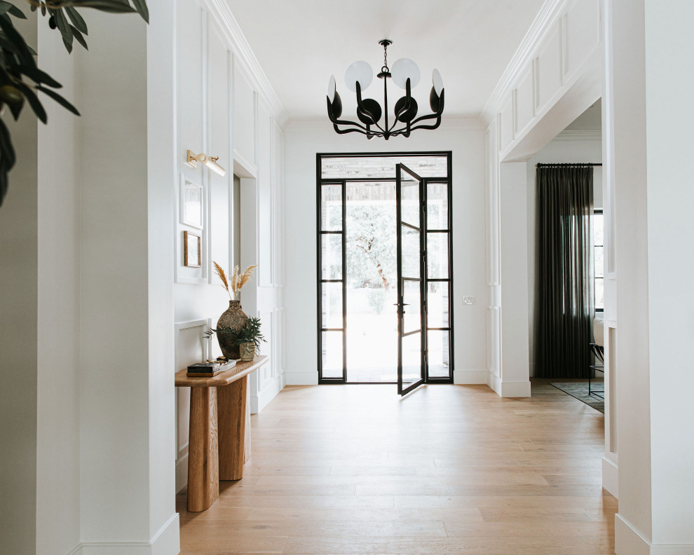 Entryway - transitional entryway idea in Phoenix