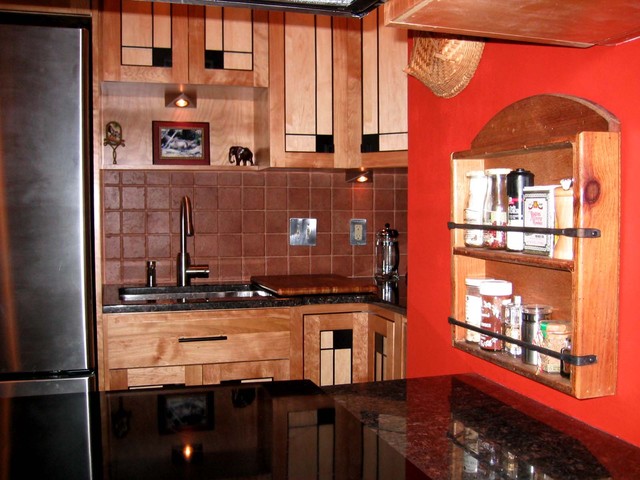 Frank Lloyd Wright Inspired Kitchen Contemporary Kitchen