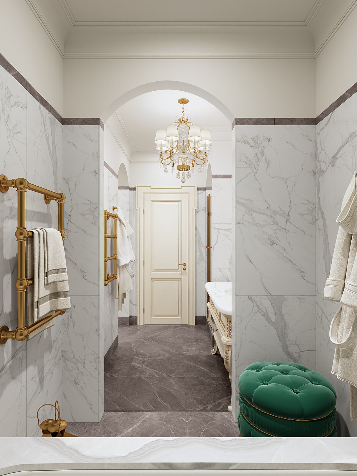 Ванная в классическом стиле