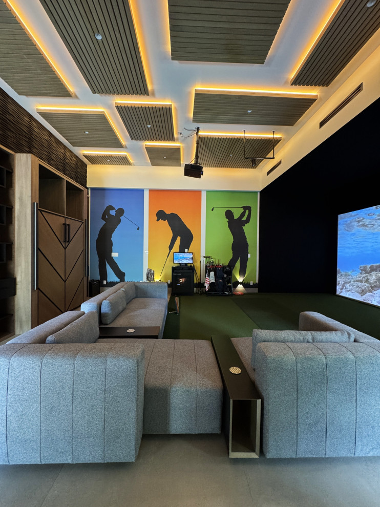 Brenham Trackman Clubhouse. "The real mancave"