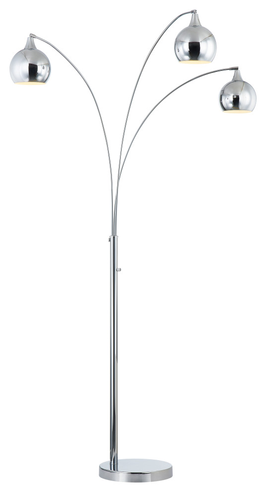 Amore 84" 3Arched LED Floor Lamp With Dimmer Modern Floor Lamps