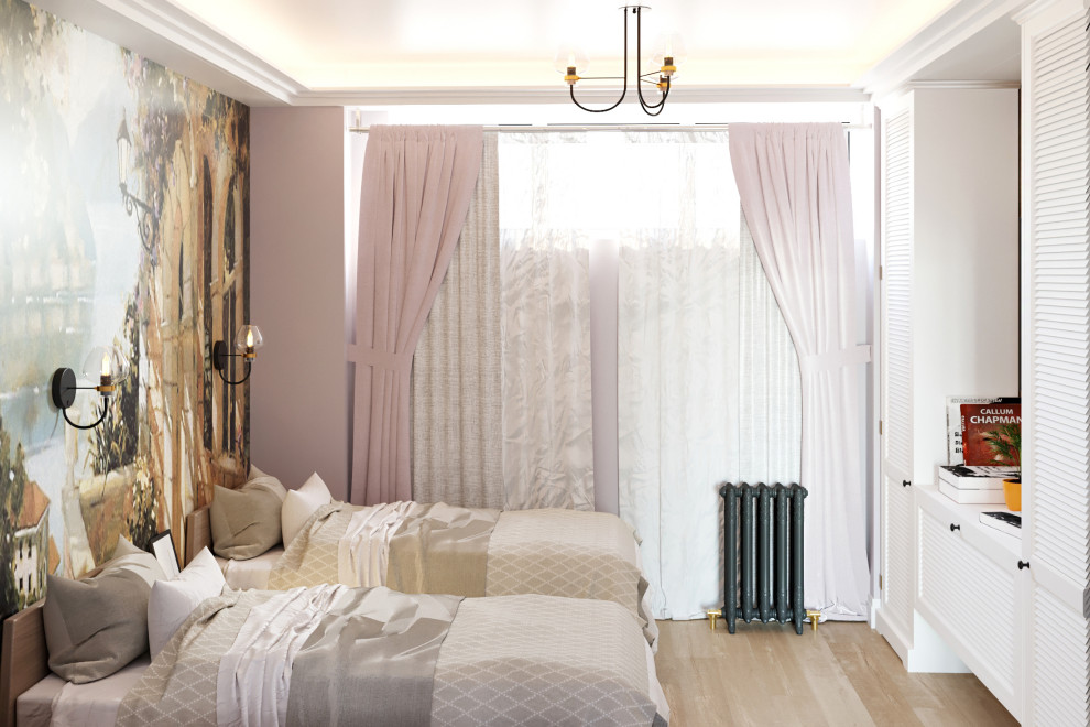 Дизайн проект квартиры  общей площадью 87 м2 в стиле "Эклектика"