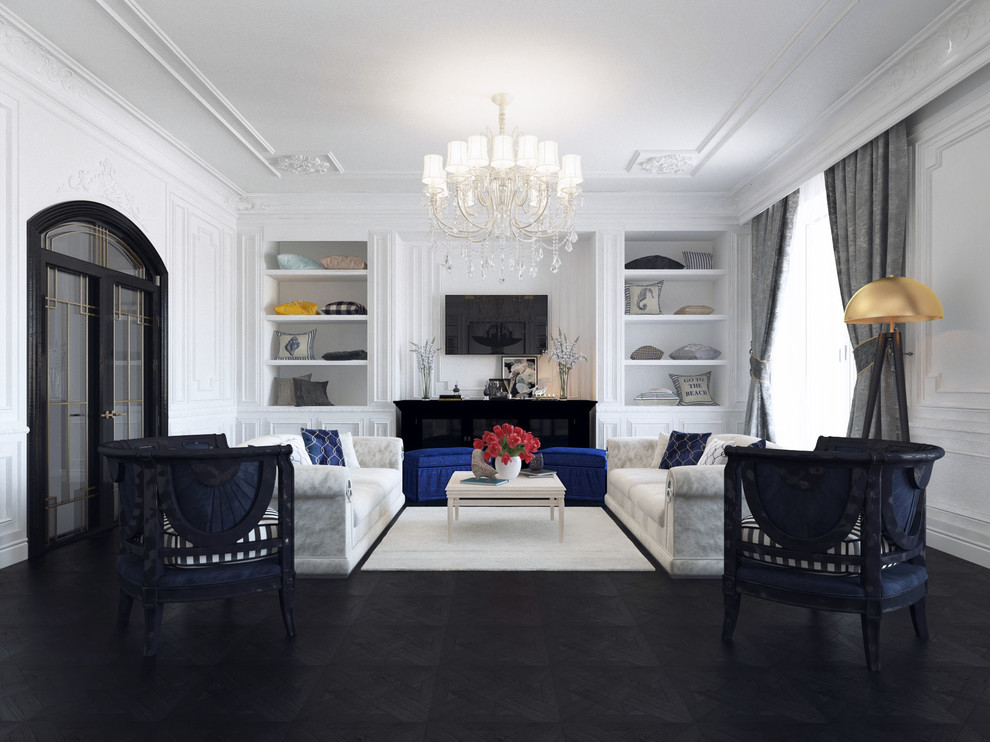 Интерьер трехкомнатной квартиры в историческом центре Петербурга