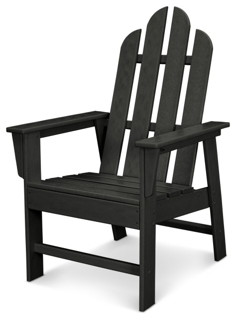 Polywood Long Island Dining Chair, Black