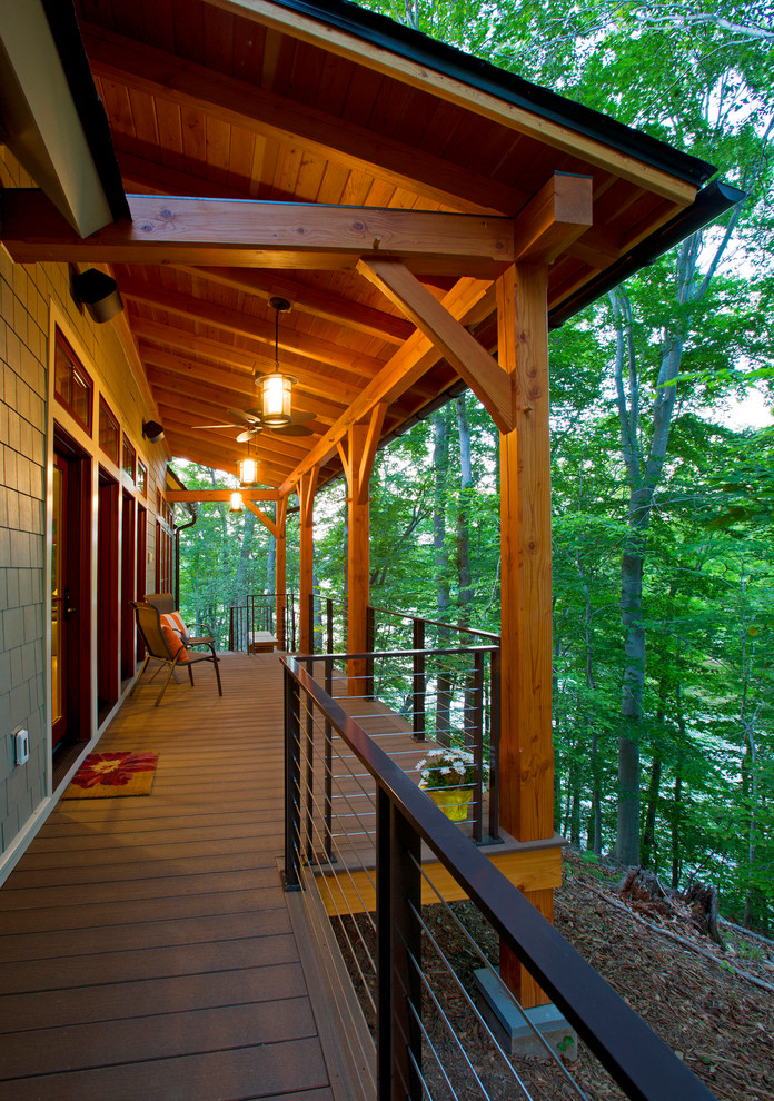 Deck - rustic deck idea in DC Metro