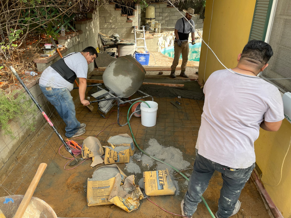 Exterior floor preparation