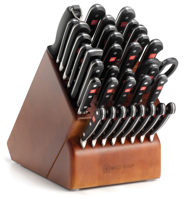Wusthof Classic Thirty Six Piece Block Set Contemporary Knife Wusthof Classic Thirty Six Piece Block Set