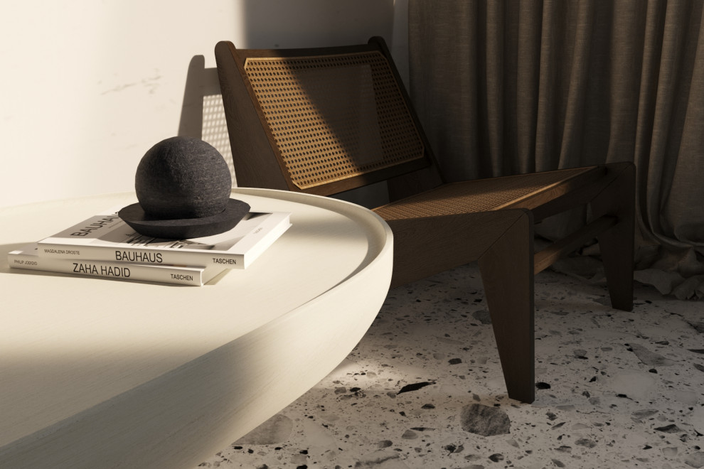 Minimalism scandi-chic interior design visualization