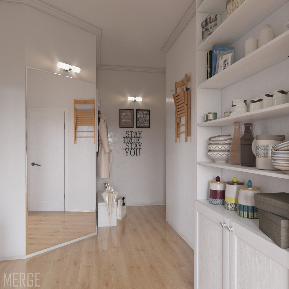 Маленькая квартира в скандинавском стиле 35 м²