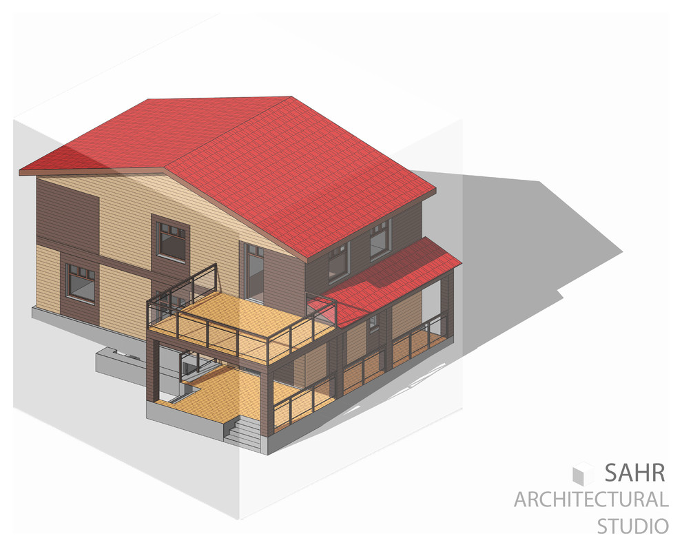 Индивидуальный  жилой дом, реконструкция фасадов.