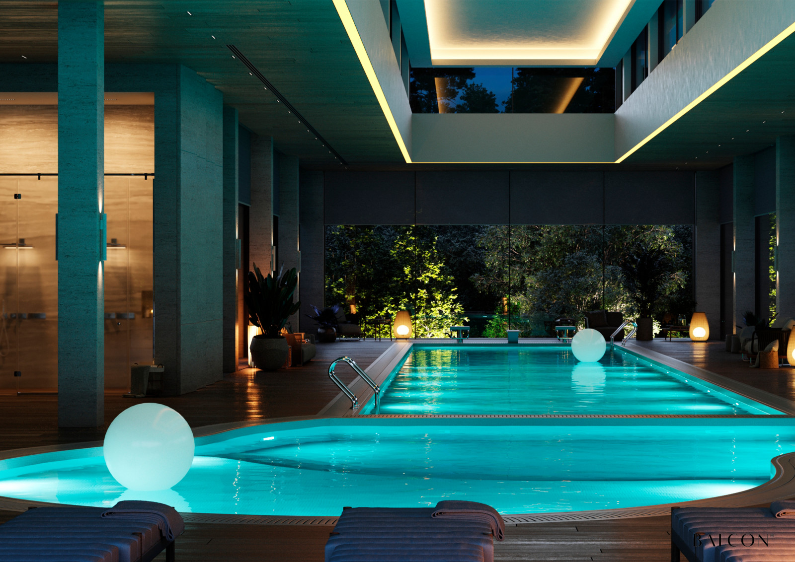 Спа-компекс с бассейном