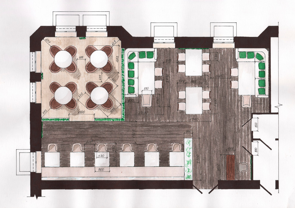 Итальянский ресторан в эко стиле