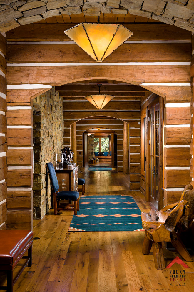 Hallway - rustic hallway idea