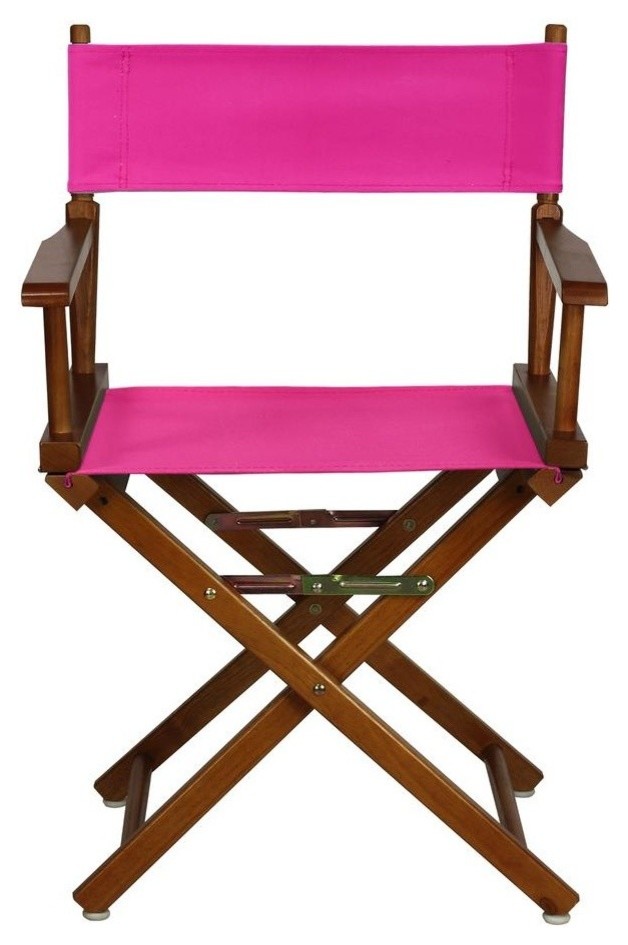 018" Director's Chair Honey Oak Frame-Magenta Canvas