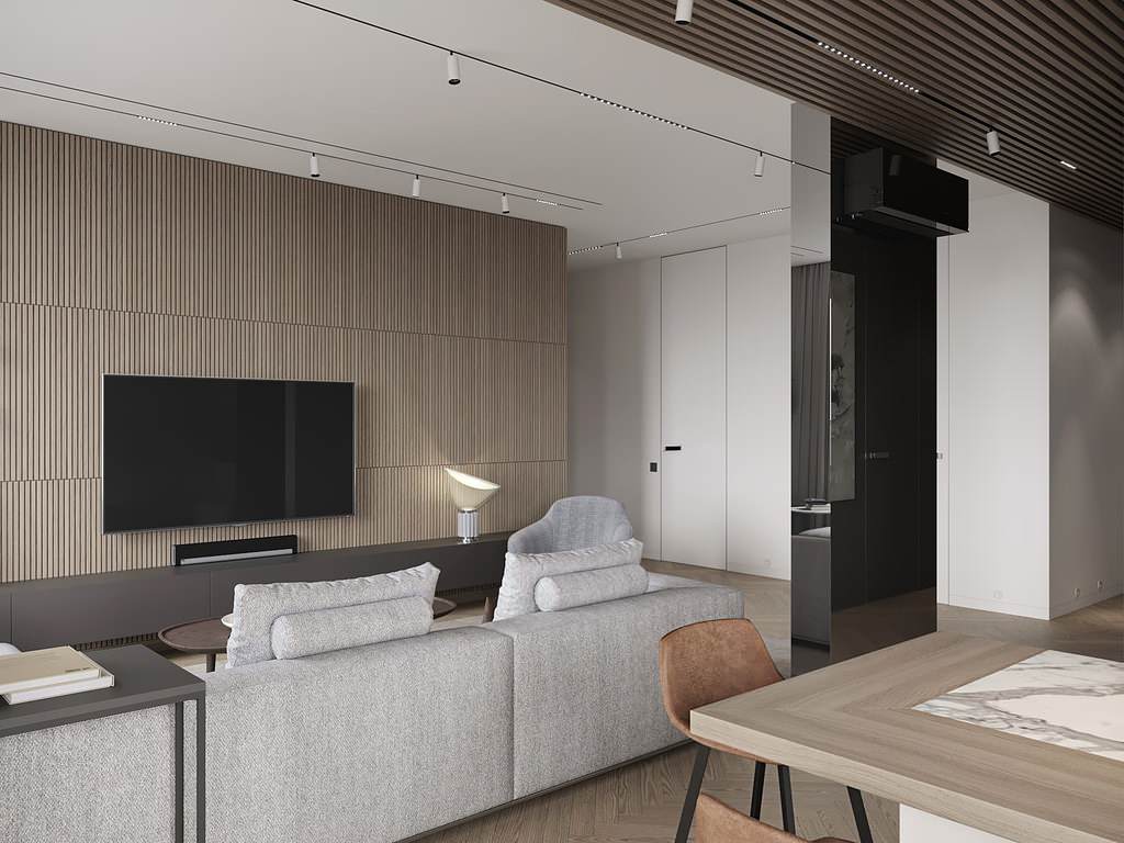 Квартира в современном стиле, ЖК «Duderhof Club», 146 кв.м.