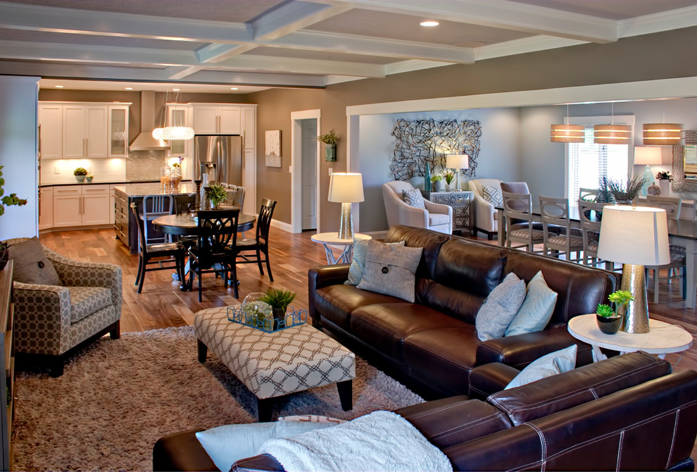 This is an example of a transitional living room in Louisville.
