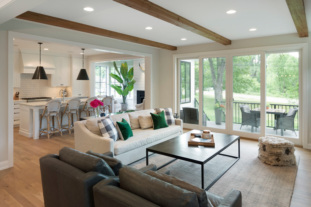 This is an example of a transitional home design in Minneapolis.