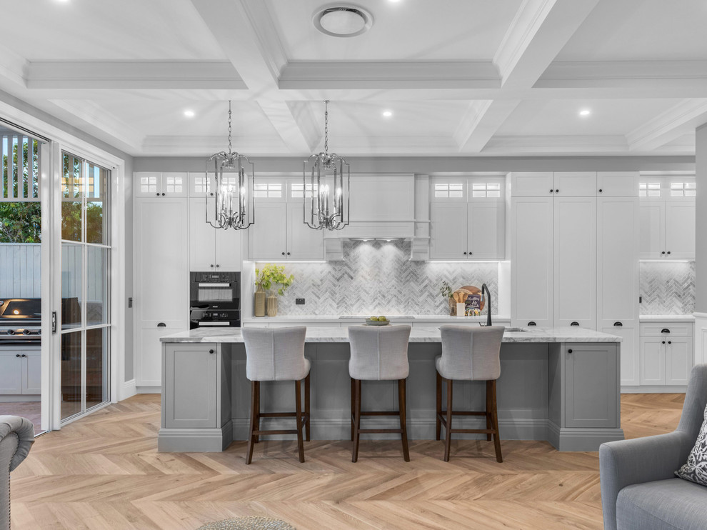 modern hamptons style dining room