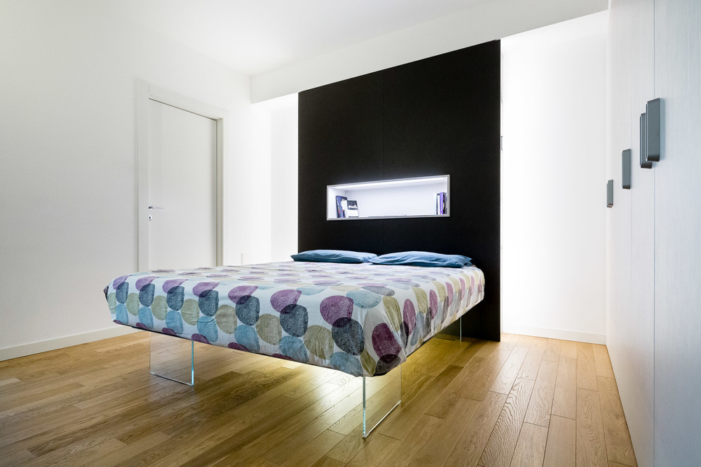 Photo of a scandinavian bedroom in Milan.