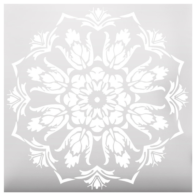 Mandala Stencil For Painting - Traditional - Wall Stencils - by ...