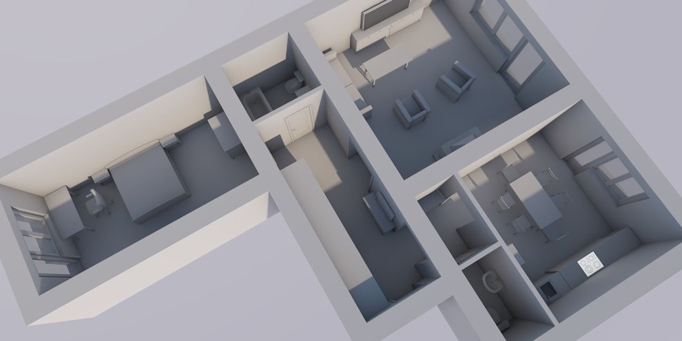 Квартира для холостяка. Около 100м2