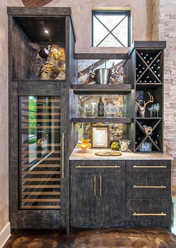 Large country wine cellar in Other with diamond bins.