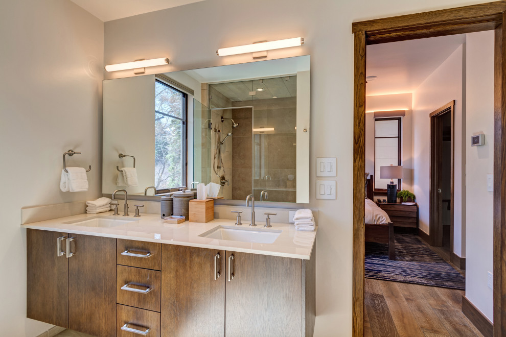 Transitional bathroom photo in Denver