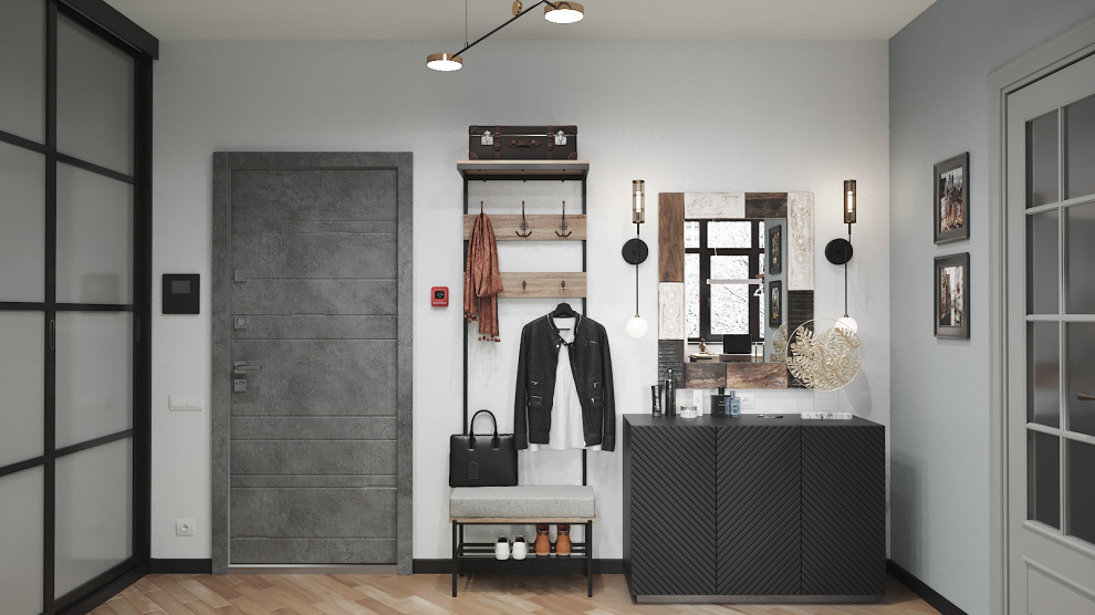 Воображение с этническими мотивами. Проект квартиры 55 м2 в Москве.