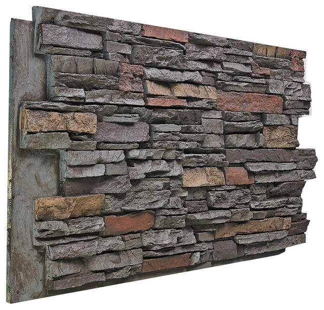 Deep Stacked Stone Wall Panel, Aspen Traditional Siding And Stone Veneer by Buy Faux Stone
