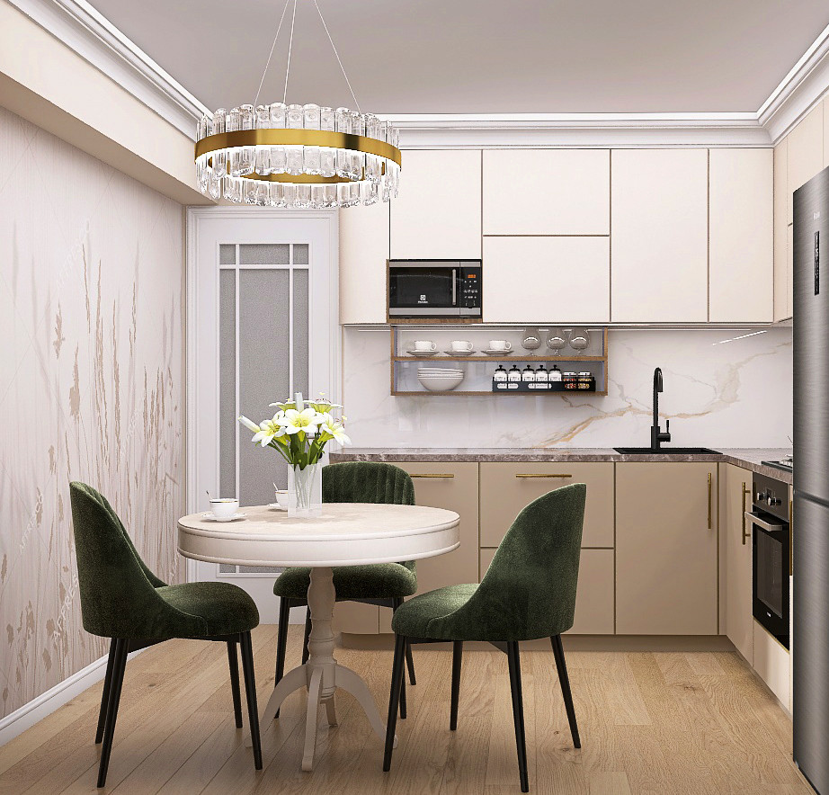 Дизайн маленькой кухни в панельке