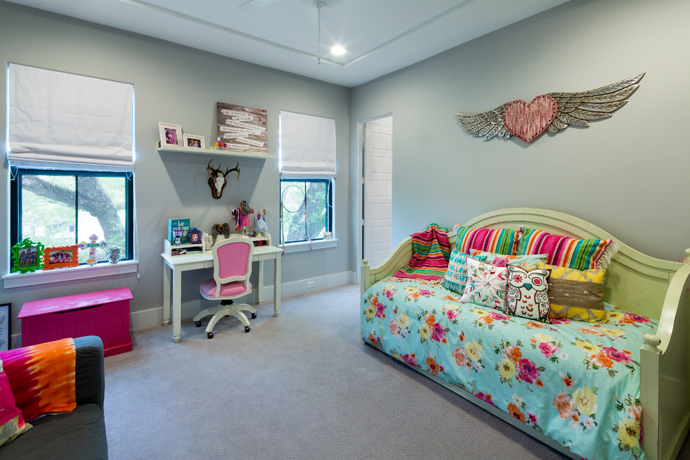 Inspiration for a transitional bedroom remodel in Houston