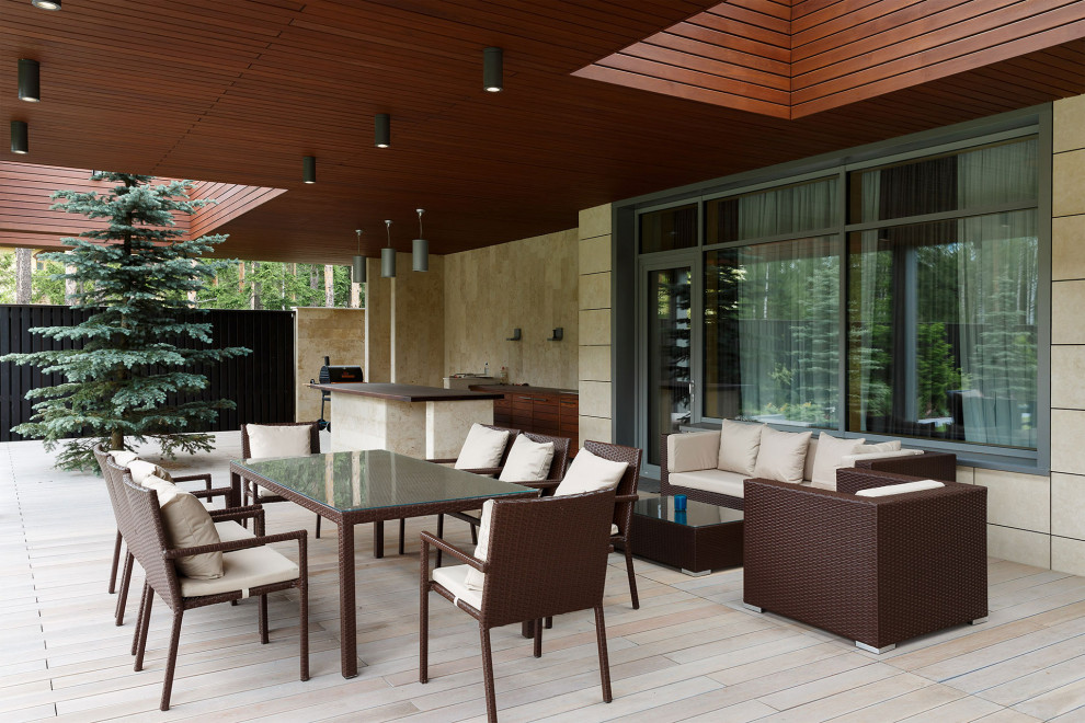 Коттедж с плоской кровлей